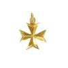 cruz malta baño oro