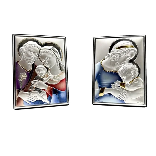 cuadros bajorrelieve plata color dos modelos