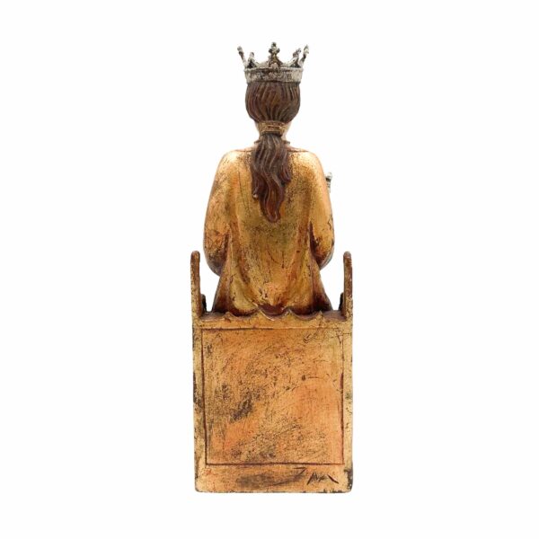 escultura virgen merced madera tilo reverso