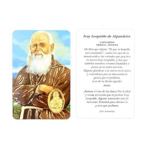 Estampa Frare Leopold amb medalla daurada
