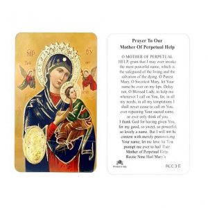 Estampa Mother of Perpetual Help amb medalla daurada