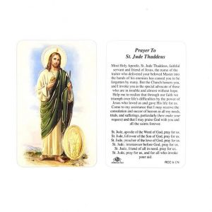 Estampa Saint Jude amb medalla daurada