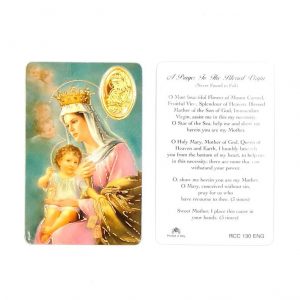 Estampa Blessed Virgin amb medalla daurada