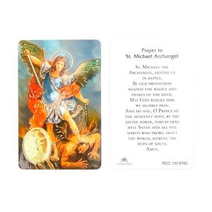 Estampa Michael Archangel amb medalla daurada