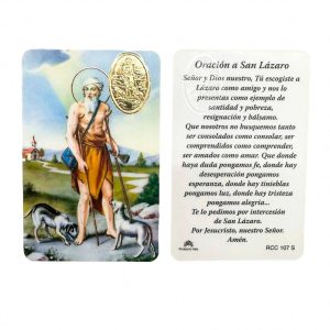 estampa medalla dorada san lazaro