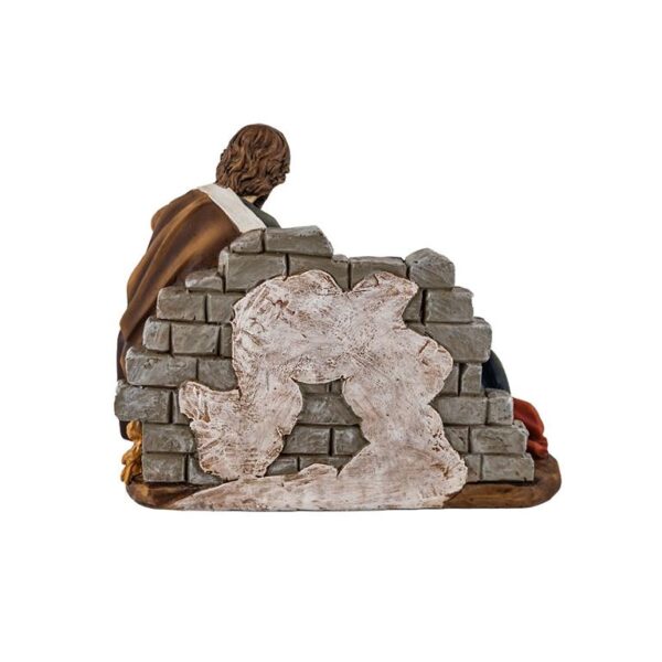 figura belen con virgen dormida 11 cm parte posterior