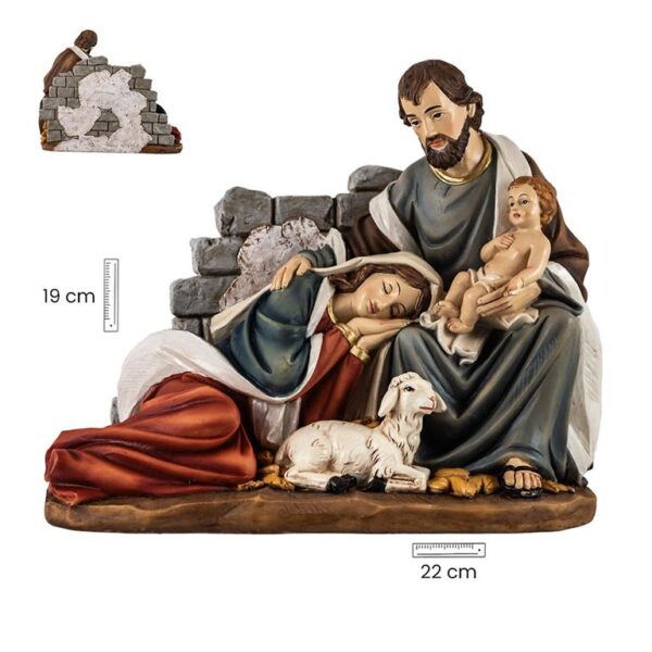 figura belen con virgen dormida 20 cm