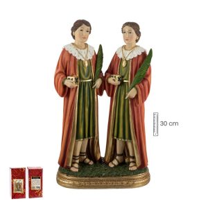 Figura santos Cosme y Damián, médicos patronos, varios tamaños