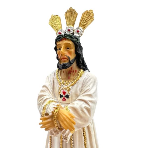 figura jesus cautivo 20 cm detalle tres cuartos
