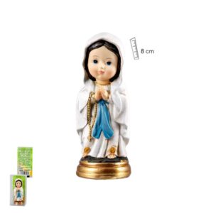 figura lourdes infatil 8cm
