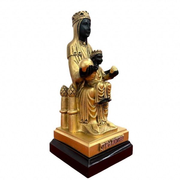 figura virgen de montserrat 35cm izquierda