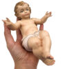 figura niño jesus madera grande en mano