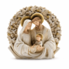 figura sagrada familia marmolina color 8 cm