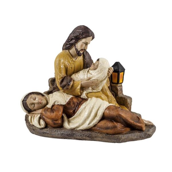 figura sagrada familia virgen dormida frontal