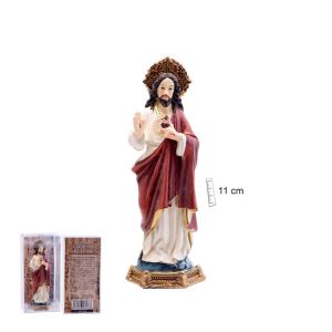 figura sagrado corazon jesus 11cm