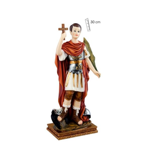 figura san expedito de 30cm en resina