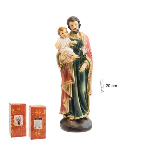 figura san jose lirios 20cm
