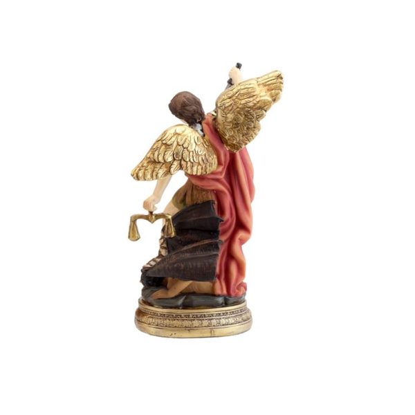 figura san miguel balanza 13cm detras