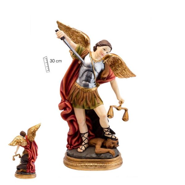 figura san miguel balanza 30cm