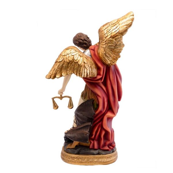 figura san miguel balanza 40cm detras