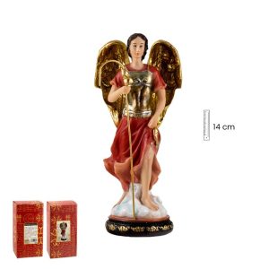 figura san rafael con armadura