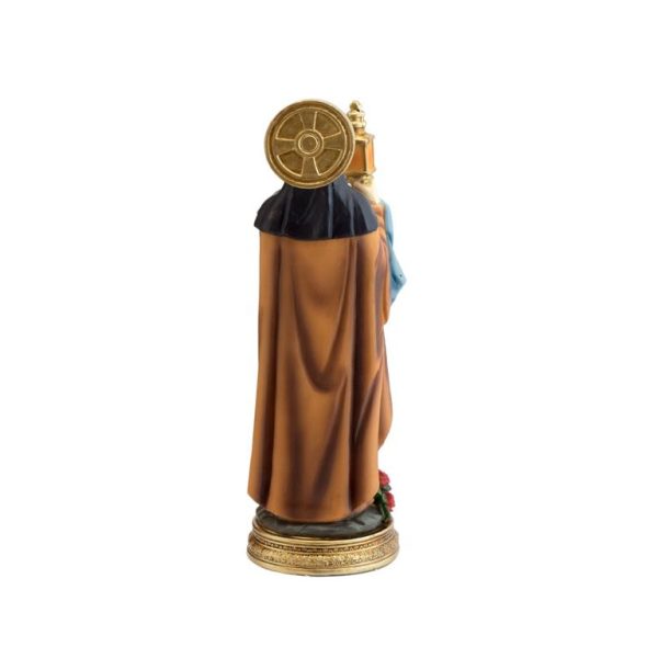 figura santa clara 20cm detras