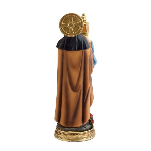 figura santa clara 30cm detras