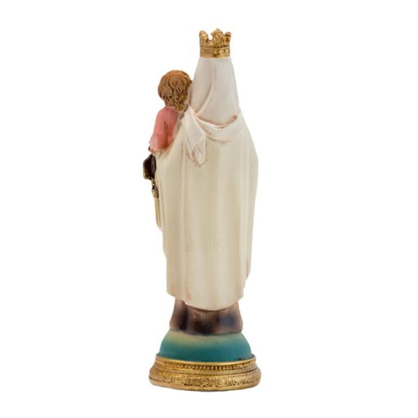 figura virgen carmen base azul 11cm detras