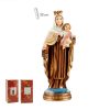 figura virgen del carmen base azul 20cm