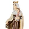 figura virgen carmen base azul 60cm detalle