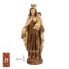 figura virgen carmen efecto madera