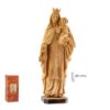 figura virgen carmen efecto madera 20cm
