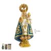 figura virgen de covadonga 9 cm manto azul