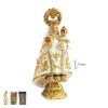 figura virgen de covadonga 9 cm manto crema