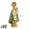 figura virgen de covadonga 9 cm manto verde