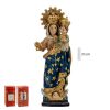 figura virgen del rosario 20 cm