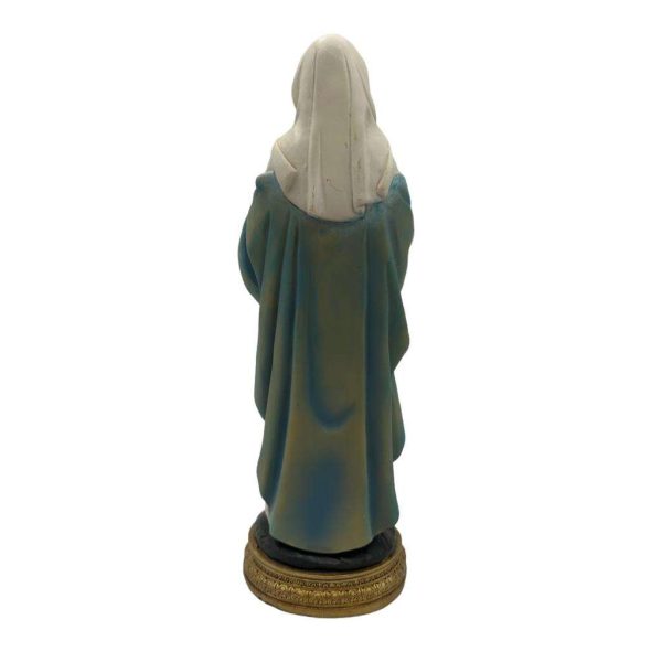 figura virgen embarazada detras