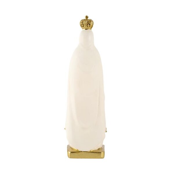 figura virgen fatima crema oro detras