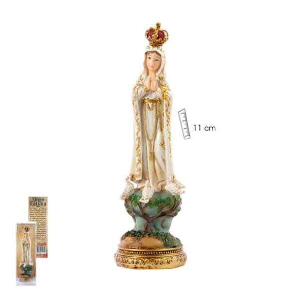 figura virgen fatima sobre arbol