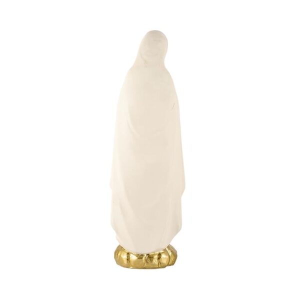 figura virgen lourdes crema oro detras