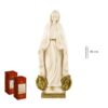 figura virgen milagrosa crema oro