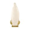 figura virgen milagrosa crema oro detras