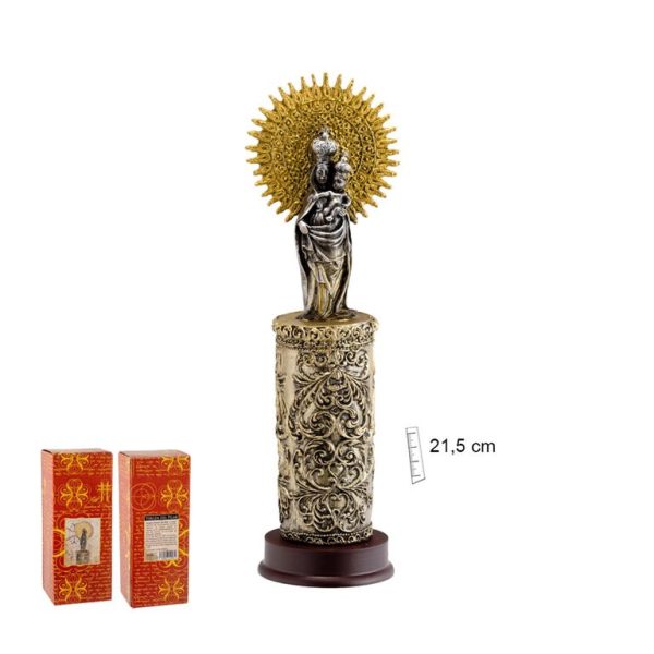 figura virgen pilar 20cm