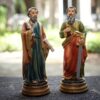 figuras san pedro y san pablo claustro catedral