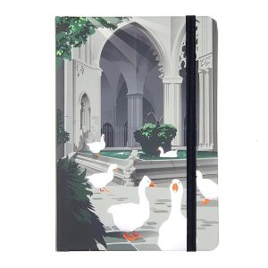 libreta-con-ilustracion-de-las-ocas-de-la-catedral-de-barcelona