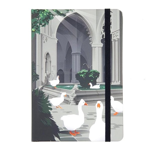 libreta-con-ilustracion-de-las-ocas-de-la-catedral-de-barcelona
