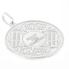 medalla angel plata detalle reverso