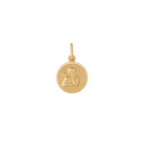 medalla angelito oro 18k mini