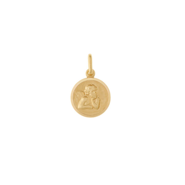 medalla angelito oro 18k mini