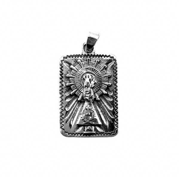 medalla colgante pilar virgen